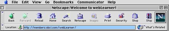 Netscape Toolbar